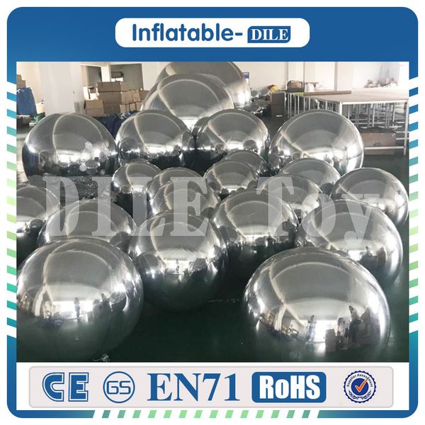 

brightness shine sphere inflatable mirror ball reflective balloon with customized size home garden ornament decoration