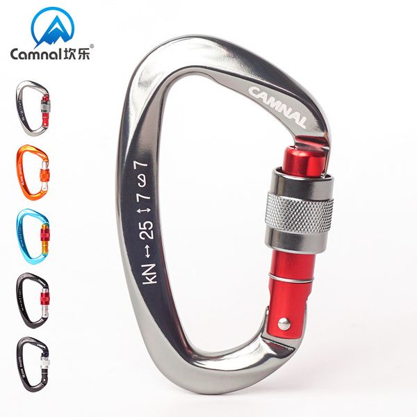 

25kn 7075 aluminium alloy outdoor carabiner climbing equipment heavy duty climbing carabiner for climbing hiking camping survival ce certif