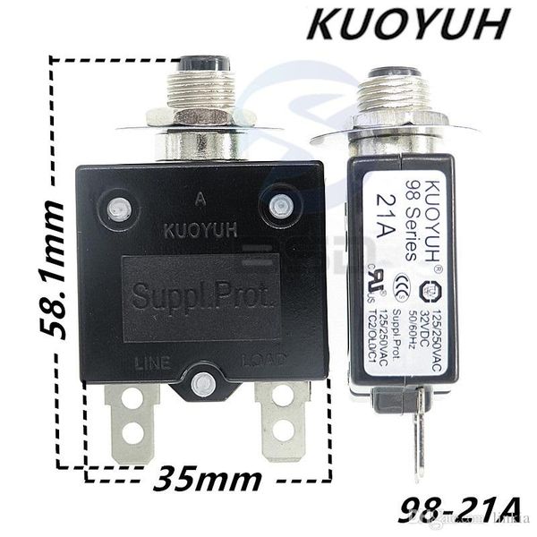 

taiwan kuoyuh 98 series-21a overcurrent protector overload switch