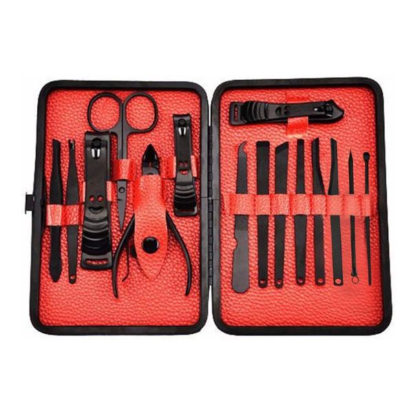 

nail art kits 15pcs toe manicure set pedicure grooming cutter stainless steel tools clipper trimmer