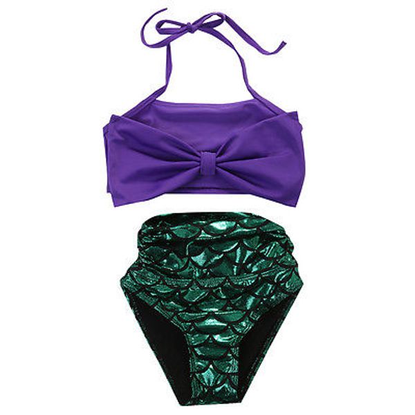 

summer children girls kids baby mermaid tail swimmable bikini set swimwear swimsuit beachwear bathing suits swimming costume
