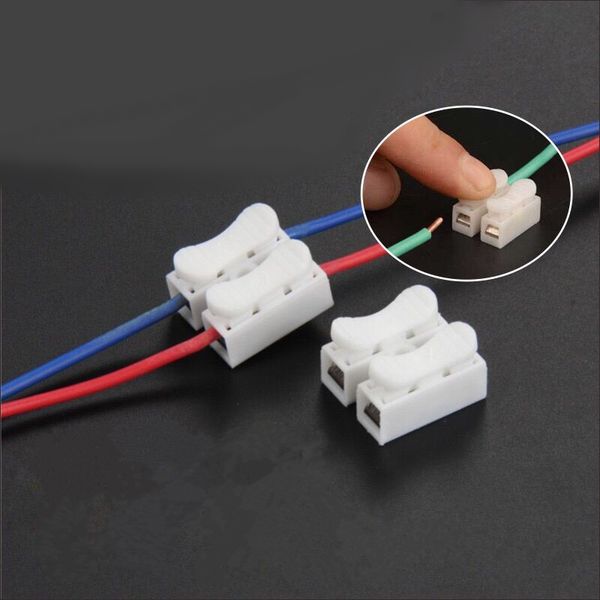 

20pcs push type quick connection terminal two wire connector flame retardant plastic + alloy steel material end terminal