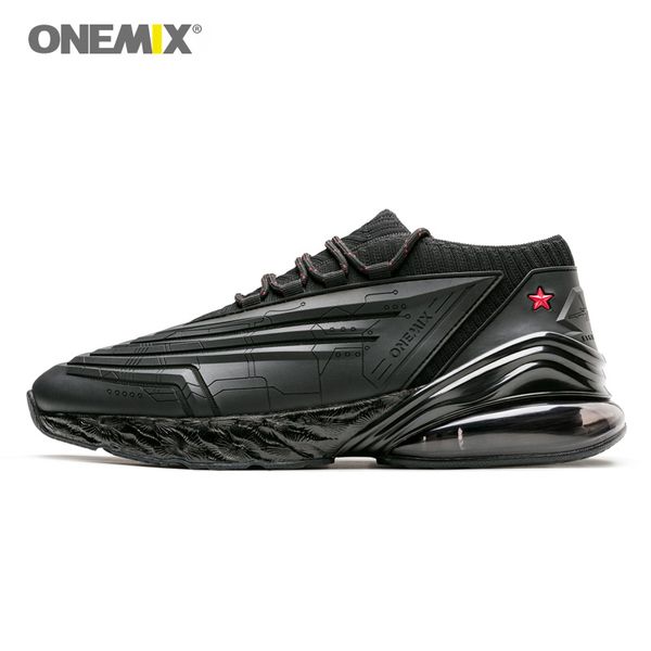 

onemix men running shoes 95 leather upper air cushioning soft midsole sneakers casual outdoor shoes max eu 47