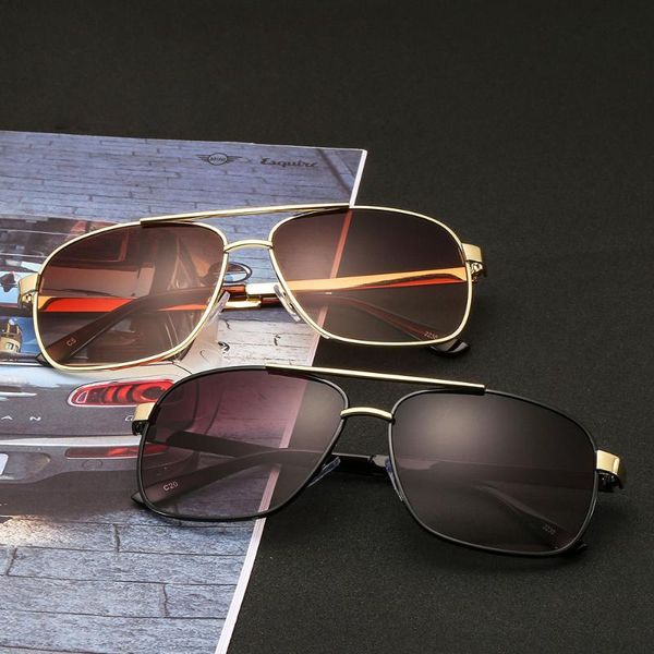 

fashion sunglasses men retro metal frame driving glasses shades eyewear sun glasses for men, Blue