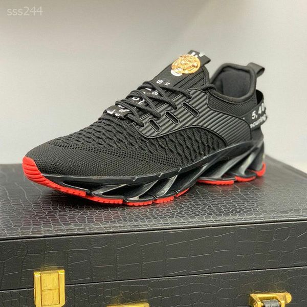 

men's shoes 2020 new winter casual sports shoes wild high-plus velvet warm cotton shoe tide shoes running shoe fashionable, Black