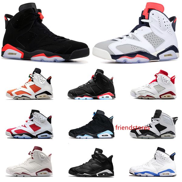 

new brand bred mens 6s basketball shoes tinker unc black cat white infrared red carmine toro mens designer trainer sports sneakers