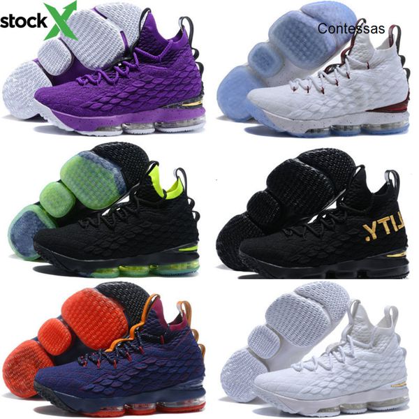 

men s xv 15 black gold basketball shoes 15 rose equal equal ashes ghost champagne trainers cavs sports sneakers 40-46