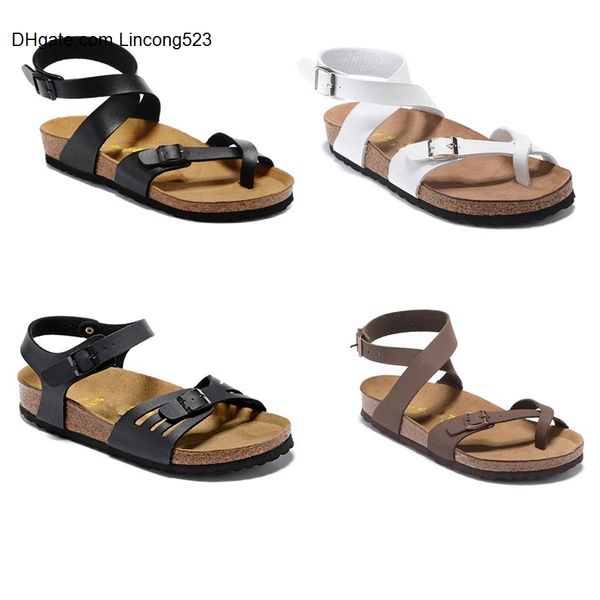 

bokon 2020 yara mayari arizona 2019 venta caliente verano hombres mujeres sandalias planas zapatillas de corcho zapatos casuales, Black