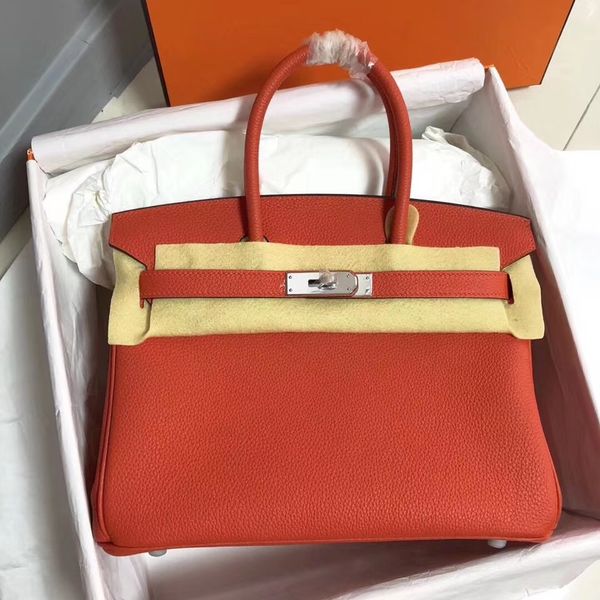 

wholesale orange brand handbag with togo skin 30cm,luxury bag,design purse,wallet, have 2 size,fast delivery