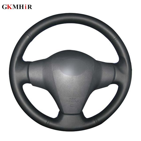 

black pu artificial leather car steering wheel cover for rav4 2006-2012 vios 2008-2013 yaris 2007-2011
