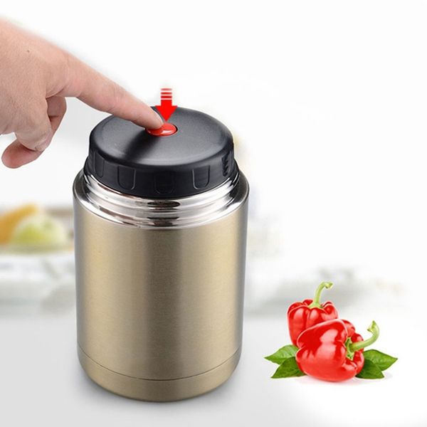 

нержавеющая сталь изоляции lunch box для горячей пищи с контейнеры 1000ml термосы thermo mug thermocup silver