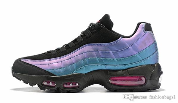 

multi colors splice purple designer mens shoes air cushion buffer breathable outdoor sneakers sport leisure casual shoes size 40-46, Black