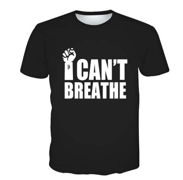 

2020 explosion models i can't breathe i can't breathe 3d printed men's t-shirt, White;black