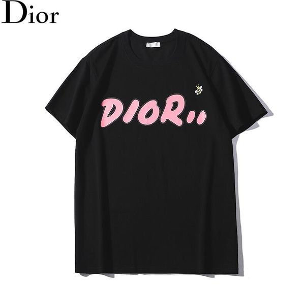 

2019 fa hion new letter logo print t hirt pari tide female pure loo e t hirt women di r t hirt breathable hort leeve tee