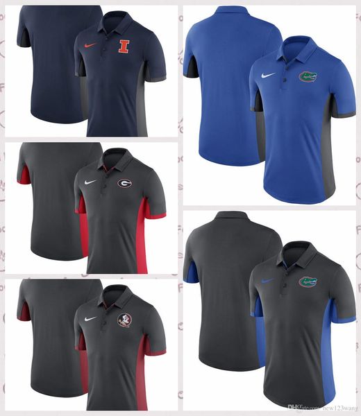 

Illinoi fighting illini georgia bulldog florida gator tate eminole evergreen polo royal anthracite navy