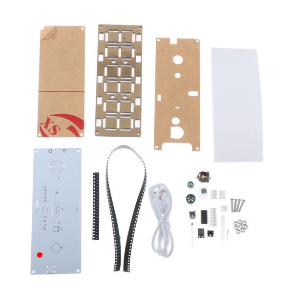 

diy led large screen digital tube deskclock touch control