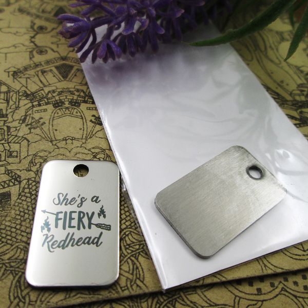 

40pcs--"she's a fiery redhead"stainless steel charms more style for choosing diy charms pendants for necklace, Bronze;silver