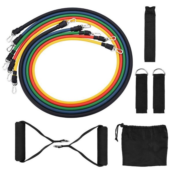 

resistance bands 5 sports yoga elastic fitness alloy exercise with complete accessor gym equipment