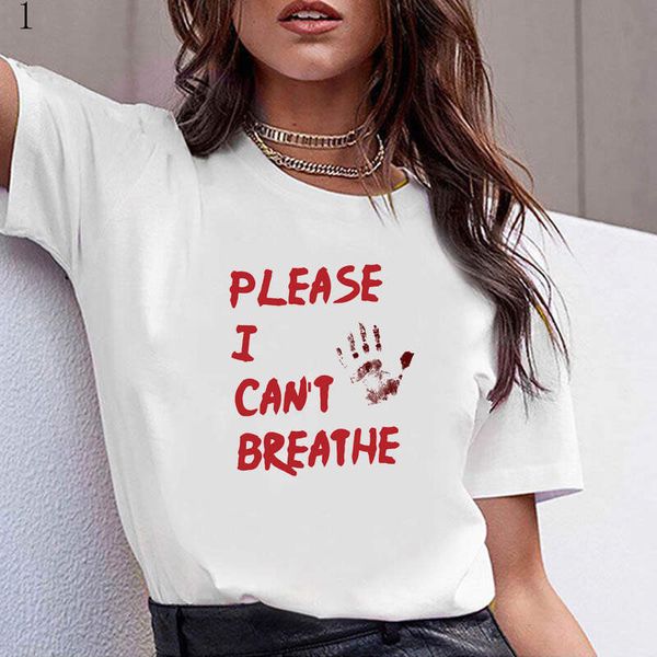 

women designer t shirts i cant breathe summer brand t shirt bees embroidery short sleeve tshirt men tees cotton blend t-shirt21, White