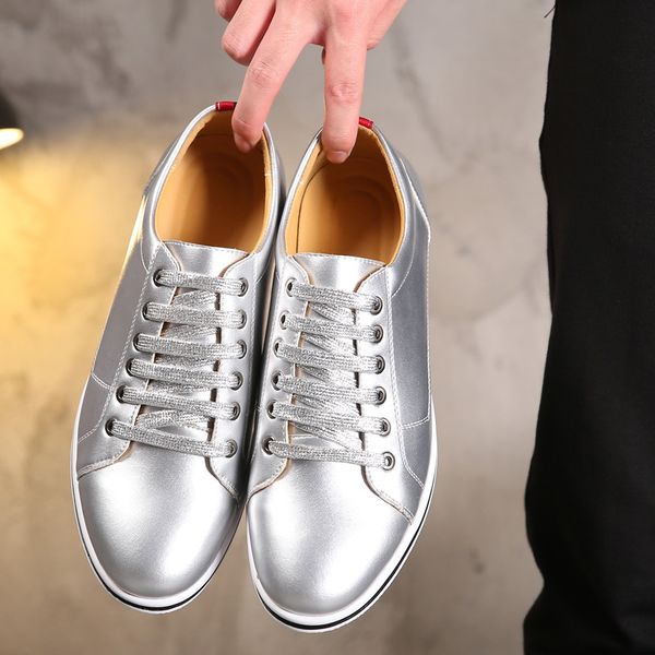 

весна осень мужчины мокасины обувь зашнуровать стиль дышащие кроссовки свет молодежи мода классический кожа повседневная обувь большого разм, Black