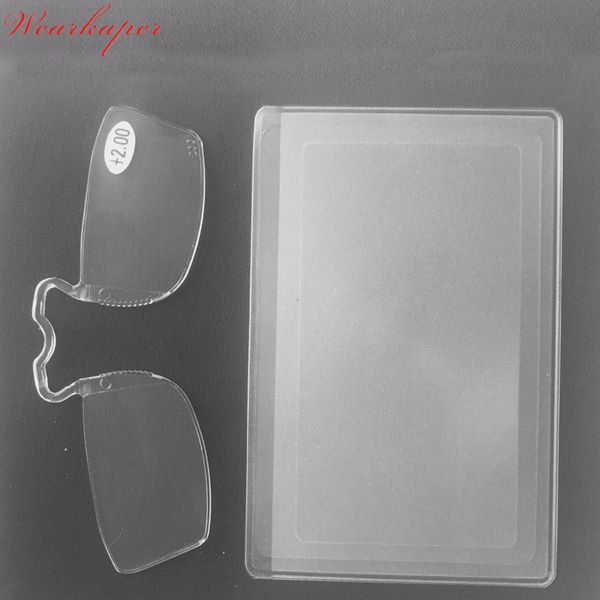 

wearkaper mini size emergency reading glasses with pvc bag carry in your purse,nose resting reading glasses, White;black