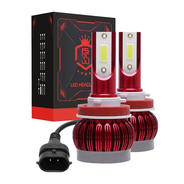 

автомобиль фара h7 led h4 led h11 6500k 6000lm 9006 h1 9005 лампы авто противотуманные фары лампа 12v 2pcs / комплект
