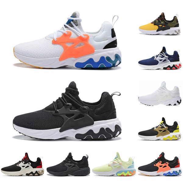 

new breathable react presto brutal honey black blue white yellow mens trainers running designer shoes with socks size 36-45