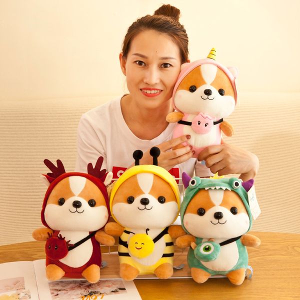 

cute squirrel shiba inu dog plush toy stuffed soft animal corgi chai pillow christmas gift for kids kawaii valentine