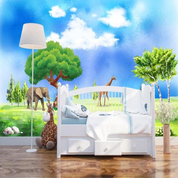 

drop shipping custom 3d wallpaper mural living room bedroom children's room rainforest bedroom wall decoration wallpaper