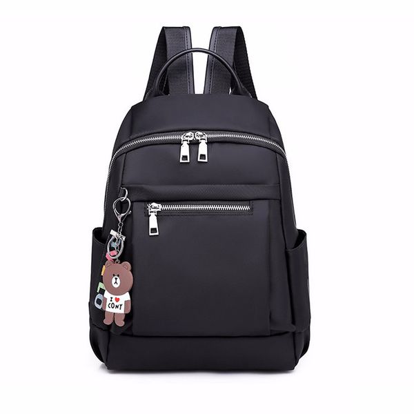 

fashion nylon women backpack large casual zipper school bag for teenage girls female travel bag light bagpack rucksack