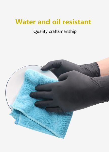

3 sizes nitrile disposable gloves universal household garden cleaning housekeeping gloves cleaning food rubbish cleaning supplies