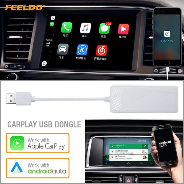 

FEELDO USB DONGLE Работа с Apple, IOS CarPlay Android Auto для автомобилей Android System Headunit навигации игрок