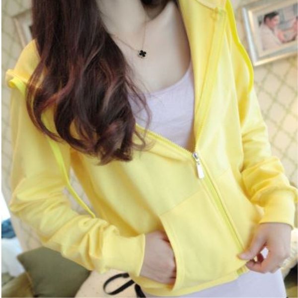 

solid pockets thin woman jacket women's long sleeve coats hooded casual female girl coat spring autumn, Black;brown