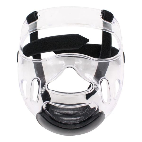 

taekwondo plastic face shield head shield removable helmet mask protective gear sports transparent protective mask