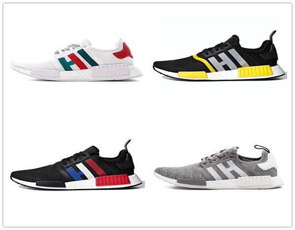 

2020 aqua tones munich nmd r1 v2 mens running shoes hu human race xr1 pharrell williams core black men women sports sneakers 36-45
