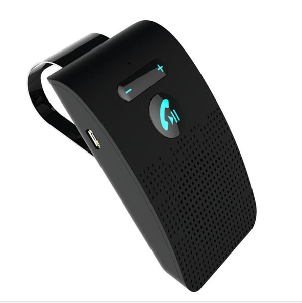 SP09 Bluetooth Speakerphone Hands-Free Car Kit Sem fio Bluetooth Speaker Telefone Multipoint Car MP3 kit com clipe de viseira de sol