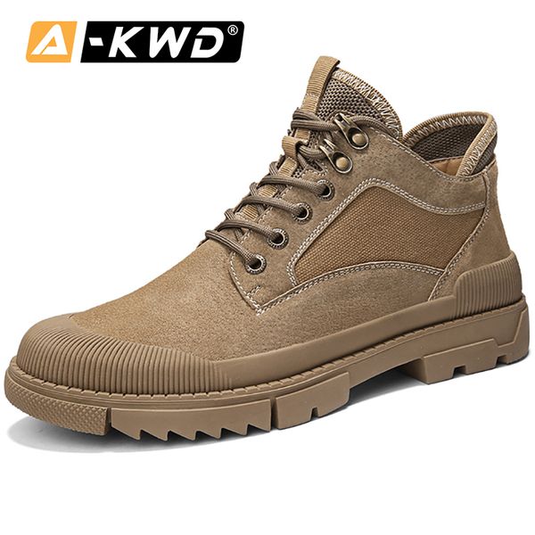 

fashion man shoe high winter sneakers lace-up ankle boots pu leather work shoes boots homme cuir veritable breath man, Black