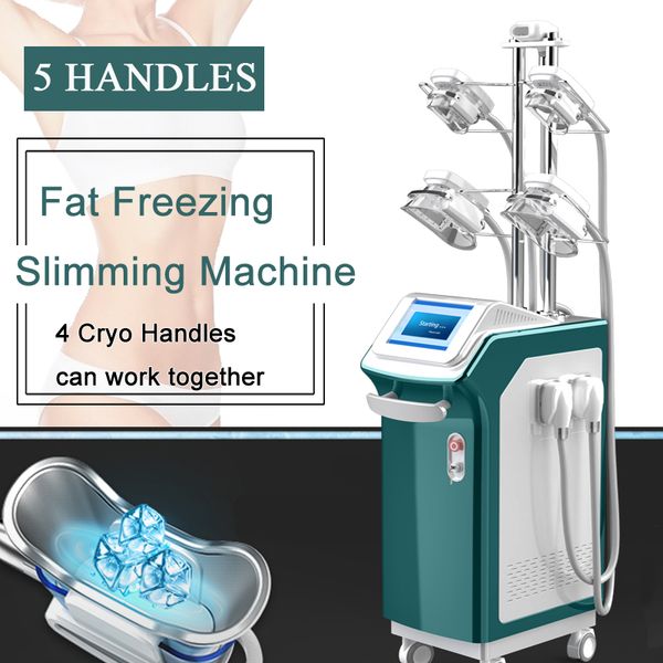 

5 handles cryolipolysis fat ing slimming body weight loss machine 5 handles can cover the whole body