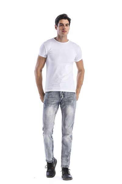 

mens designer washed hole jeans summer fashion gradient color slim pencil pants hiphop street jeans trousers, Blue