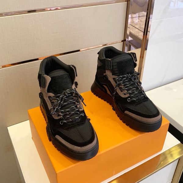 

мужчины дизайнер обувь из натуральной кожи повседневной обуви с многоцветной строчкой роскоши дизайнера кроссовками для мужчин одевает обувь, Black