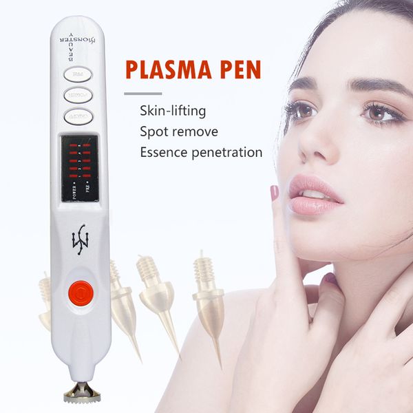 PLASMA PEN PLamere 4 Agulhas MTS MTS Cabeça De Elevador de Sobrancelha / Pena De Remoção De Spot / Plasma Pen Remoção De Remoção De Remoção Em 2019