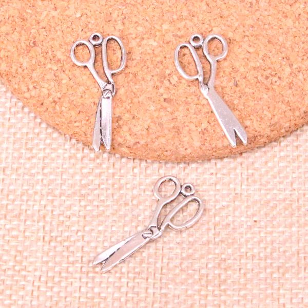 114 pçs Charms scissor 30mm Antique Making pinping fit, Vintage Tibetan Silver, DIY Handmade Jewelry