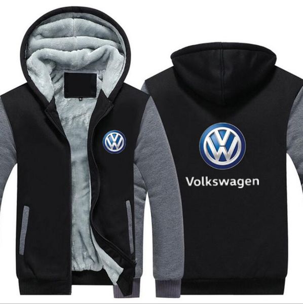 

зима взрыв volkswagen автомобиль стандартный мужская повседневная свободные утолщение плюс бархат молния свитер соответствия цвета сплошной