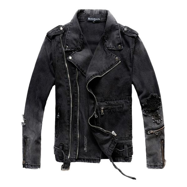 

мужские куртки конструктора моды bm мужчины женщины denim jacket повседневный hip hop дизайнер куртка мужская одежда горячей продажи, Black;brown