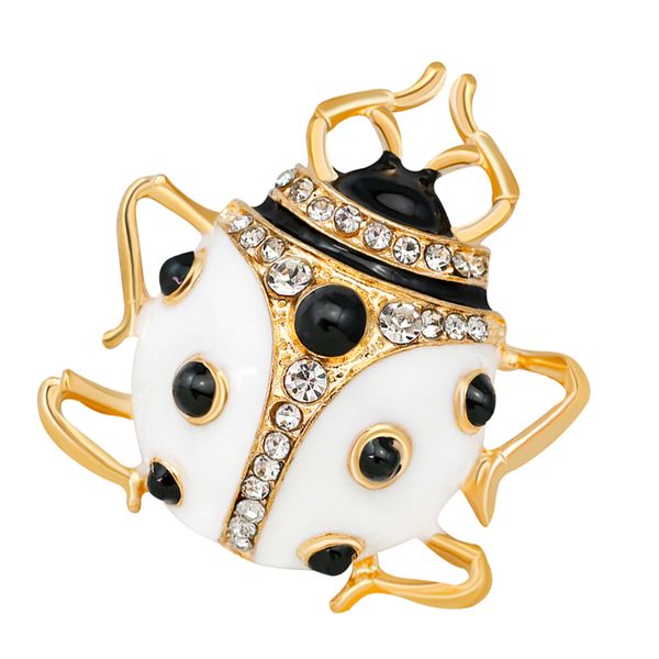 

ladybug charms animal insect brooch pin rhinestone pin women jewelry charms, Gray