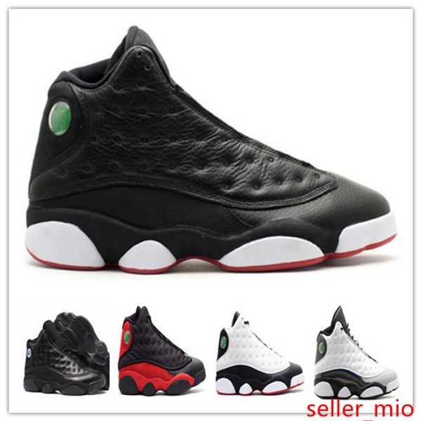 

13 playoff flint barons bred chicago black cat basketball shoes 13s mens sports shoes outdoor athletics boots trainers footwear box
