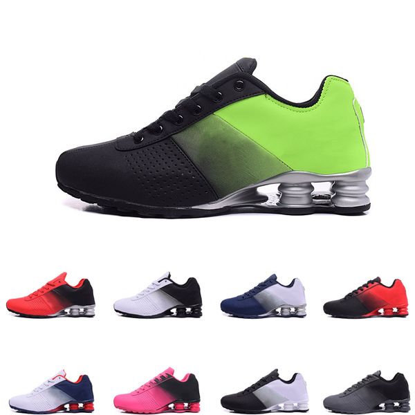 

2019 New Shox Deliver 809 men Running Shoes Black White Green red High Quality Mens Athletic Sneakers Sports Running Shoes size 36-46