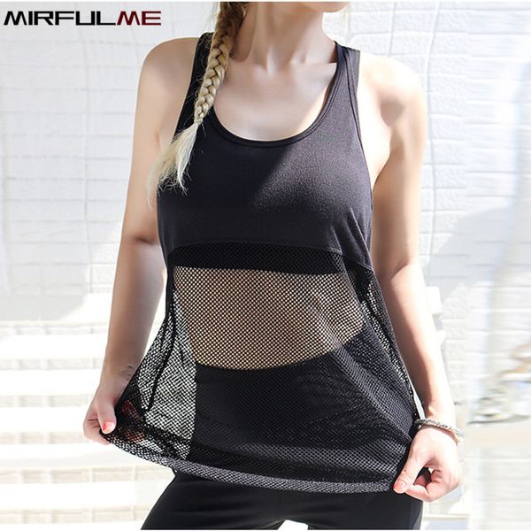 

sport vest women loose thin mesh yoga shirts gym running vest sleeveless fitness t-shirts quick dry tank jerseys blouse, White;red