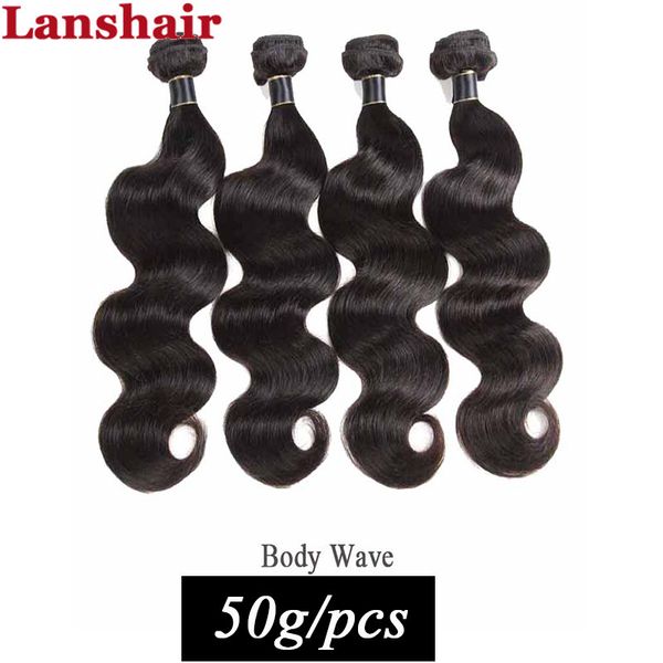

brazilian virgin hair body wave 4/5/6 bundles wet and wavy virgin indian human hair bundles malaysian hair extensions, Black