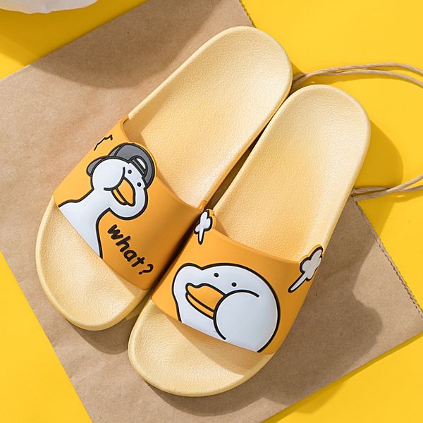 

designer shoes new summer beach cork slipper fashion cartoon duck shoes indoor lawn beach shower room slippers pvc hausschuhe size 36-46, Black